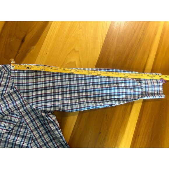 Wrangler Western Shirt. Cowboy. Pearl Snap. Plaid. Size Large - Picture 7 of 7